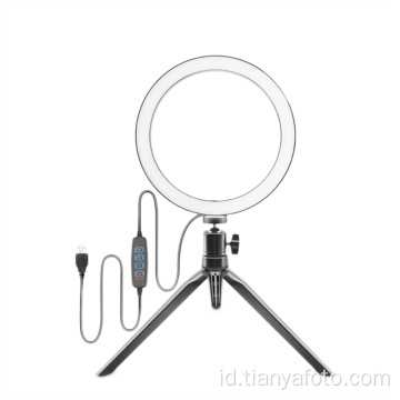 6 &quot;Led Plastik Hitam Mini Ring Light